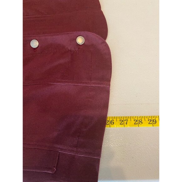 CJ Banks Womens Burgundy Button-Up Jacket Size with Pockets 1X - Picture 8 of 11